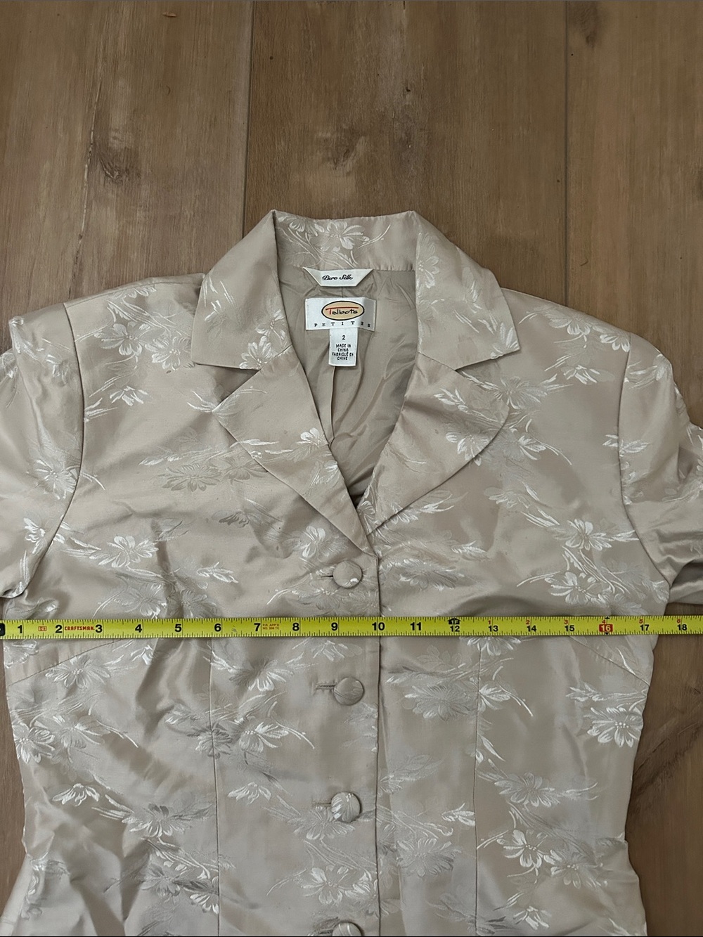 TALBOTS Petites PURE SILK Blazer Jacket - Picture 7 of 8
